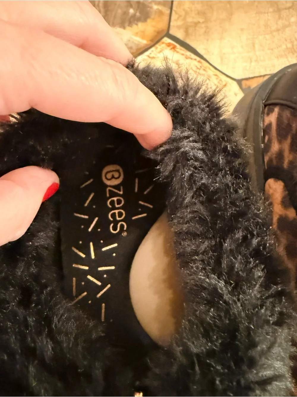 Bzees Leopard Faux Fur Winter Boots Women’s Size 6.5